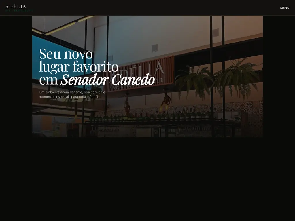 Capa do projeto Adélia Bar e Restaurante