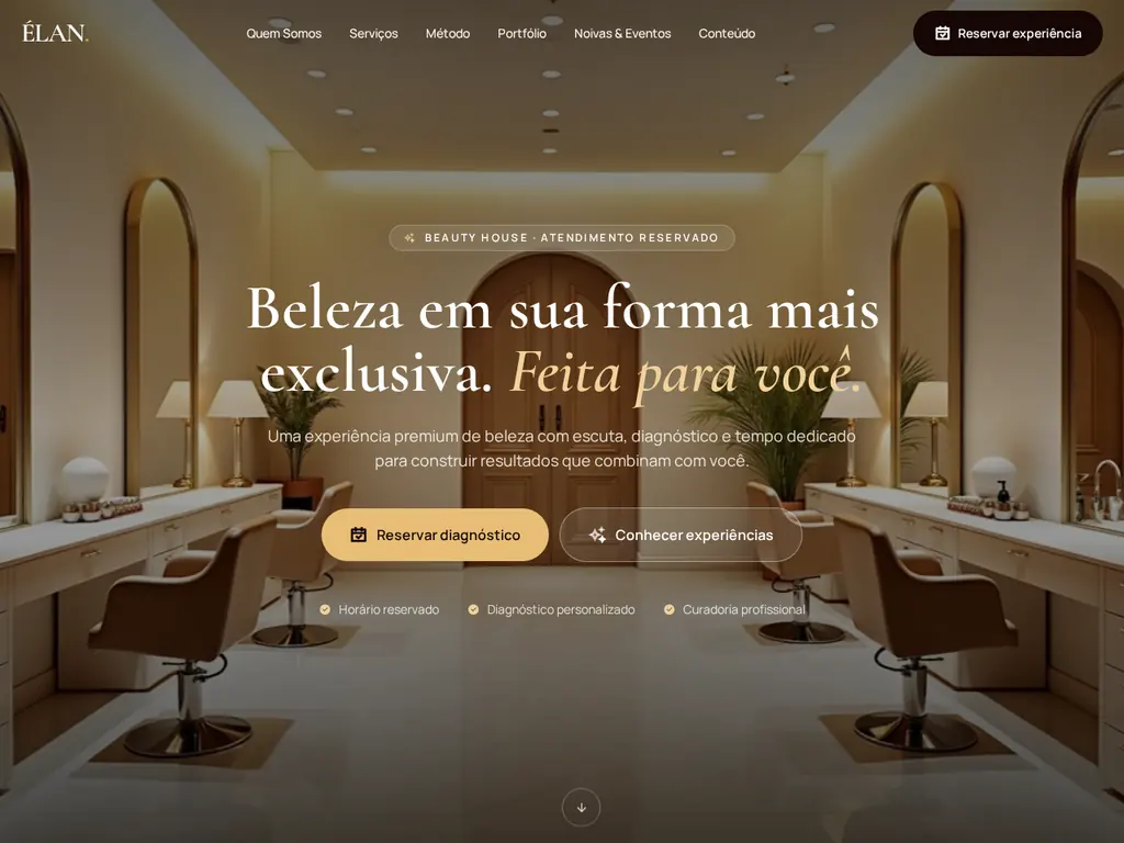 Capa do projeto ÉLAN Beauty House