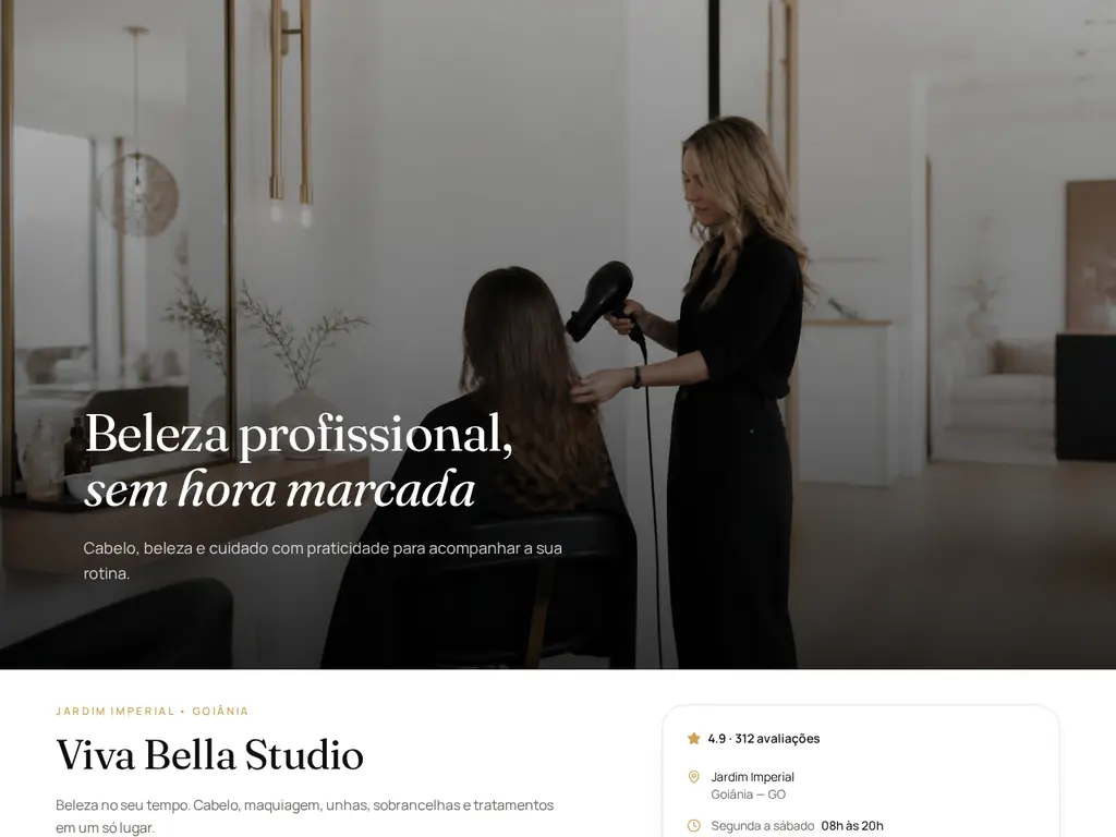 Capa do projeto Viva Bella Studio — Goiânia / Jardim Imperial